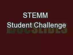 STEMM Student Challenge