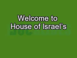 Welcome to House of Israel’s