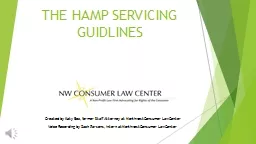 THE HAMP SERVICING GUIDLINES