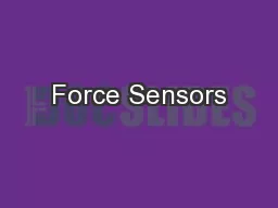 Force Sensors