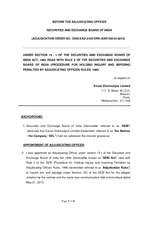 Page of BEFORE THE ADJUDICATING OFFICER SECURITIES AND