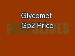 Glycomet Gp2 Price