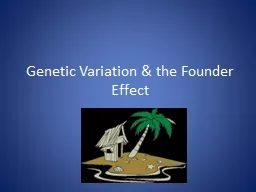 Genetic Variation in the Founder’s Effect, and the Bottle