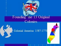 Founding the 13 Original Colonies