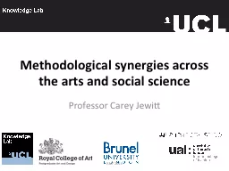 Methodological synergies across the arts and social science