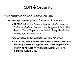 SDN & Security