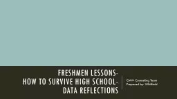 Freshmen Lessons-