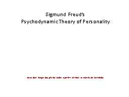 Sigmund Freud’s