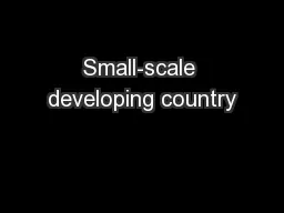 Small-scale developing country