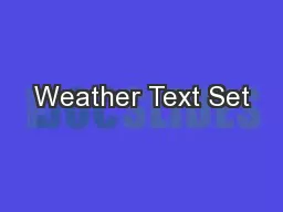 Weather Text Set