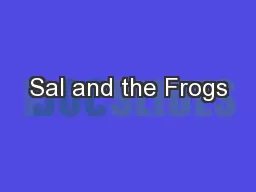 Sal and the Frogs