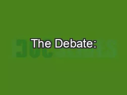 The Debate: