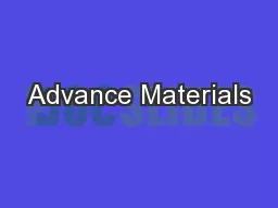 Advance Materials