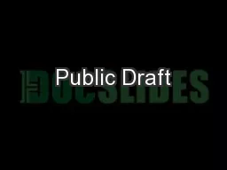 Public Draft
