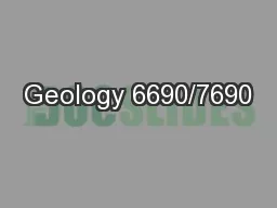 Geology 6690/7690
