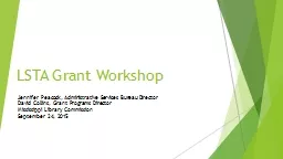 LSTA Grant Workshop