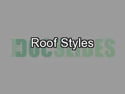Roof Styles
