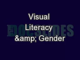 Visual Literacy & Gender