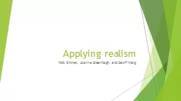 Applying realism