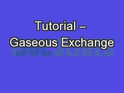 Tutorial – Gaseous Exchange