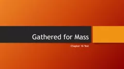 Gathered for Mass