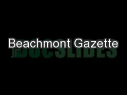 Beachmont Gazette