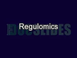 Regulomics