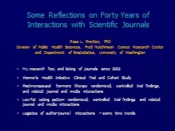 Some Reflections on Forty Years of Interactions with Scient