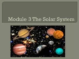 Module 3 The Solar System