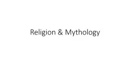 Religion & Mythology
