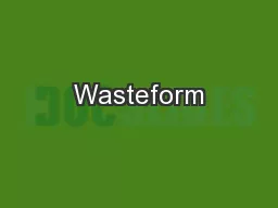Wasteform