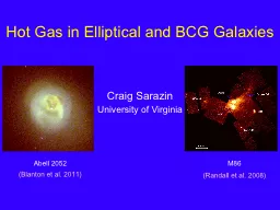 Hot Gas in Elliptical and BCG Galaxies