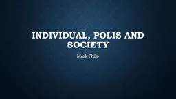 Individual, Polis and Society
