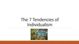 The 7 Tendencies of Individualism