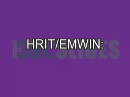 HRIT/EMWIN: