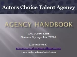 Agency Handbook