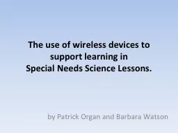 The use of wireless devices to support learning in