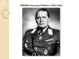 GÖRING, Hermann Wilhelm (