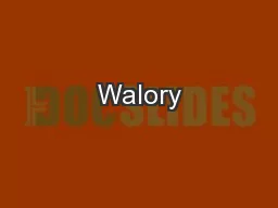 PPT-Walory