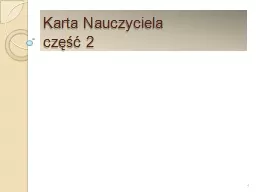 Karta Nauczyciela