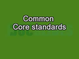 Common Core standards