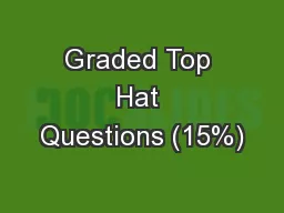 Graded Top Hat Questions (15%)