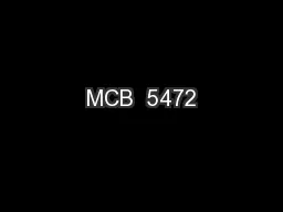 MCB  5472