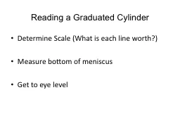Reading a Graduated Cylinder