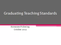 Graduating Teaching Standards
