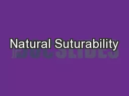 Natural Suturability