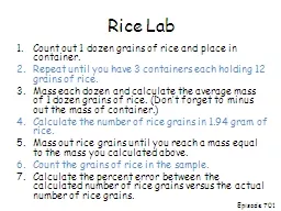 Rice Lab