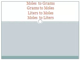 Moles to Grams