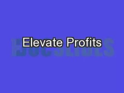 Elevate Profits