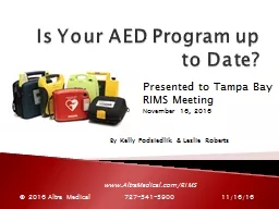 Is Your AED Program up to Date?
